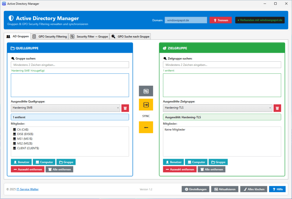 AD-Gruppen-Management
