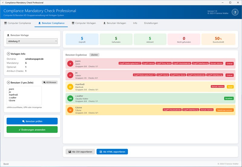 Compliance Mandatory Check Professional