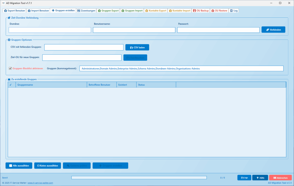 Gruppen erstellen Gruppen erstellen