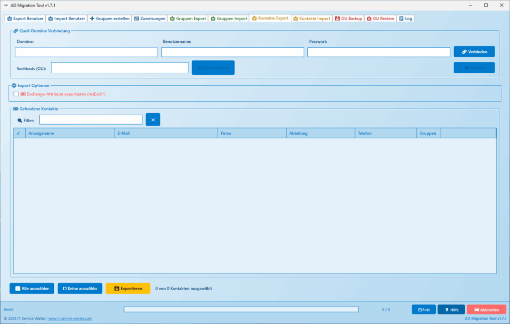 Kontakte Export Kontakte Export