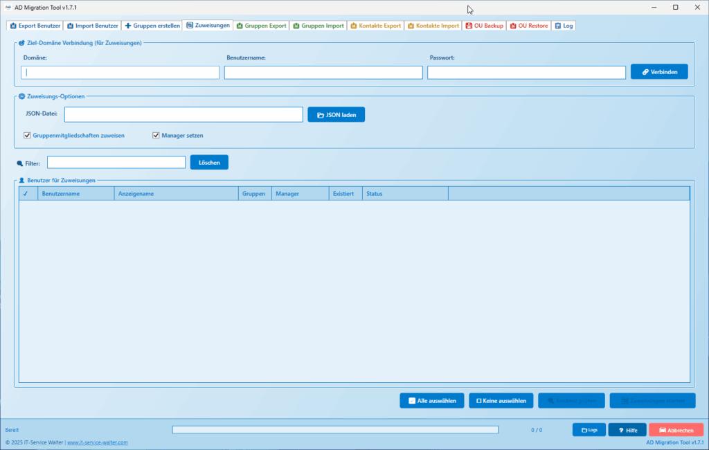 Zuweisungen Zuweisungen